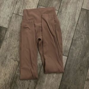 Dull pink, soft,LULULEMON leggings, size 0